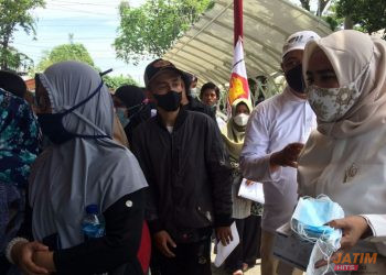 DPC Gerindra Sidoarjo Vaksinasi Untuk 550 Orang