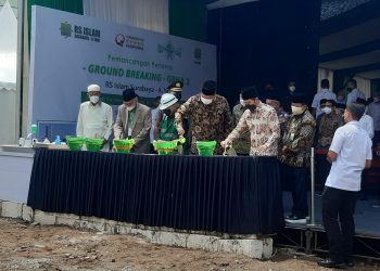 Wapres KH Ma’ruf Amin lakukan Pemancangan Ground Breaking-Graha 2 RSI