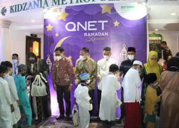 QNET Berbagi Kebahagiaan Ramadhan Bersama Anak Panti Asuhan di KidZania Surabaya