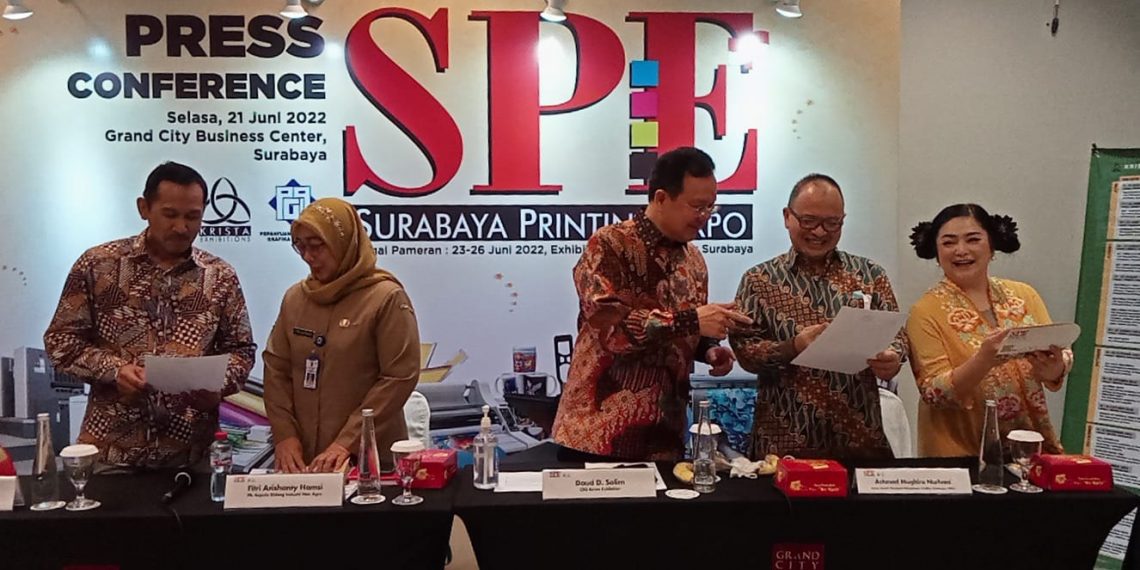 Surabaya Printing Expo (SPE) 2022 ke 15 Kembali Di Gelar Di Exhibition Hall Grandcity Surabaya