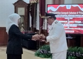 Meski Hanya 6 Bulan, Marhaen Djumadi Resmi Jadi Bupati Nganjuk