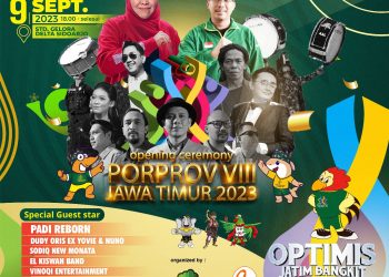 Gubernur Jatim Khofifah Ajak Masyarakat Hadiri Opening Ceremony Porprov VIII Jatim di Stadion Gelora Delta Sidoarjo Yang Akan di Gelar Malam ini 13 Gubernur Jatim Khofifah Ajak Masyarakat Hadiri Opening Ceremony Porprov VIII Jatim di Stadion Gelora Delta Sidoarjo Yang Akan di Gelar Malam ini
