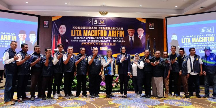 Siap Membawa Suara Warga Surabaya -Sidoarjo ke Senayan, Lita Machfud Arifin Gelar Konsolidasi Solidkan Mesin Partai Nasdem