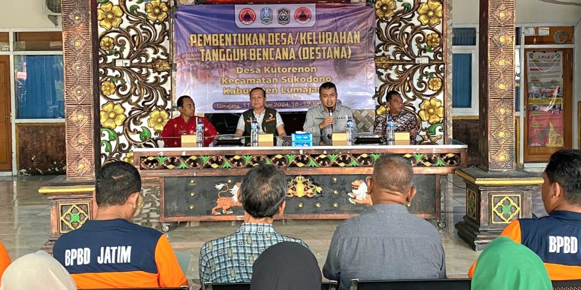 Pembentukan Destana Jatim di Lumajang : Fokus pada Desa Terdampak Banjir Lahar Dingin Gunung Semeru.