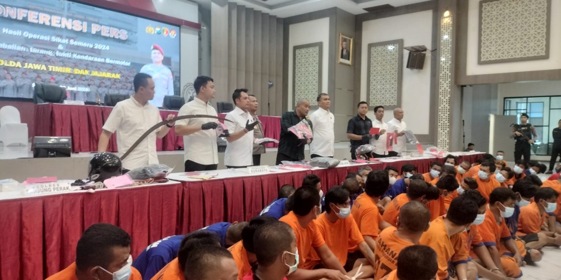 Operasi Sikat Semeru 2024, Polda Jatim Ungkap 1.380 Kasus Amankan 1.120 Tersangka