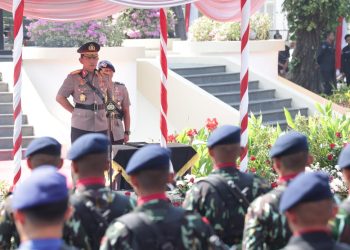 Pertama Kalinya Kapolri Pimpin Upacara Peringatan Hari Juang Polri Di Surabaya