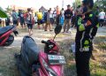Empat Pelajar dan Seorang Anggota Polisi Terluka Ditabrak Mobil Boks