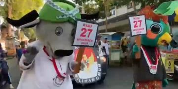 Tingkatkan Partisipasi Pemilih, KPU Jombang Kirab Maskot Pilkada Serentak