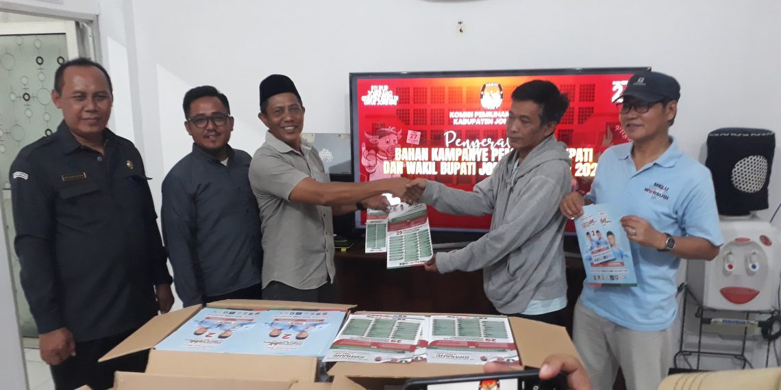 Bahan Kampanye Pilkada Mulai Didistribuskan KPU Jombang