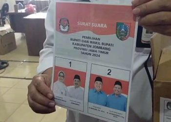 KPU Jombang Terima 1.041.060 Lembar Surat Suara Pilbup