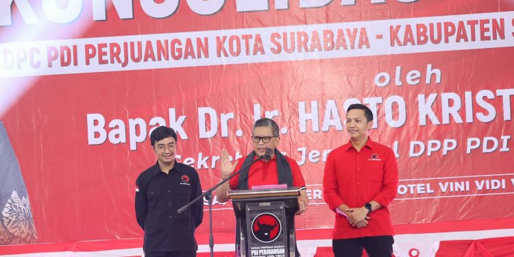 PDIP : Pengurus Surabaya-Gresik-Sidoarjo, Rapatkan Barisan Menangkan Risma-Gus Hans