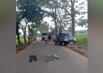Tiga Kendaraan Terlibat Kecelakaan Beruntun di Mojowarno Satu Orang Tewas