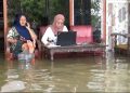“Wisata Tahunan” Sudah 4 Hari Ratusan Rumah Warga Dusun Beluk Terendam Banjir