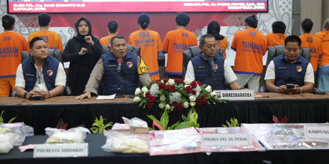 Polda Jatim Ringkus 6.853 Tersangka Peredaran Narkoba Selama 2024
